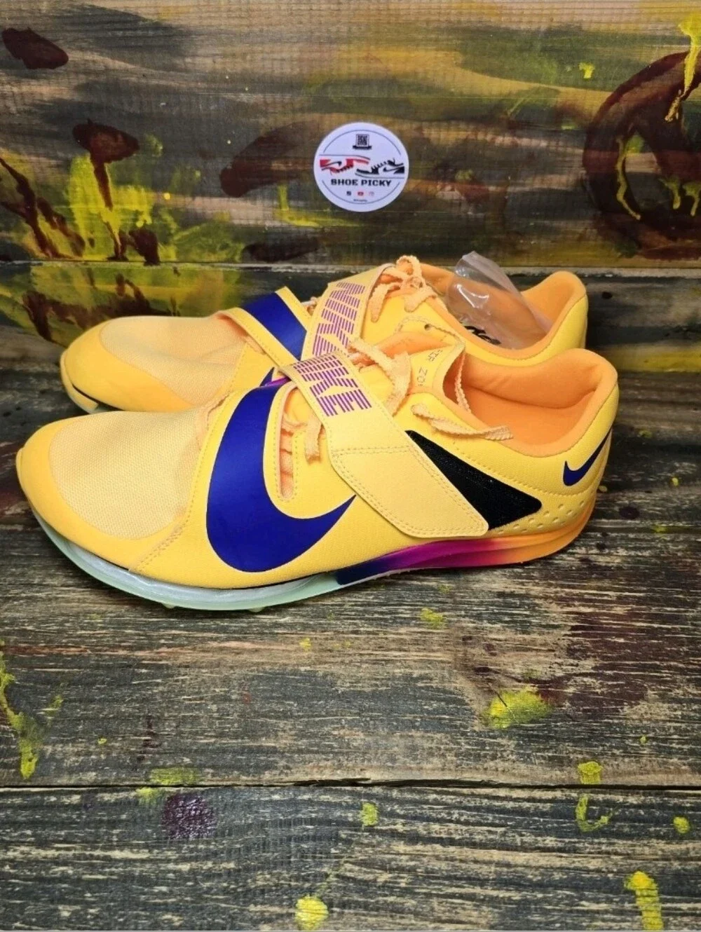 Nike Air Zoom Long Jump Elite Track Spikes Men 10.5 Citron Pulse FZ9326-800 New